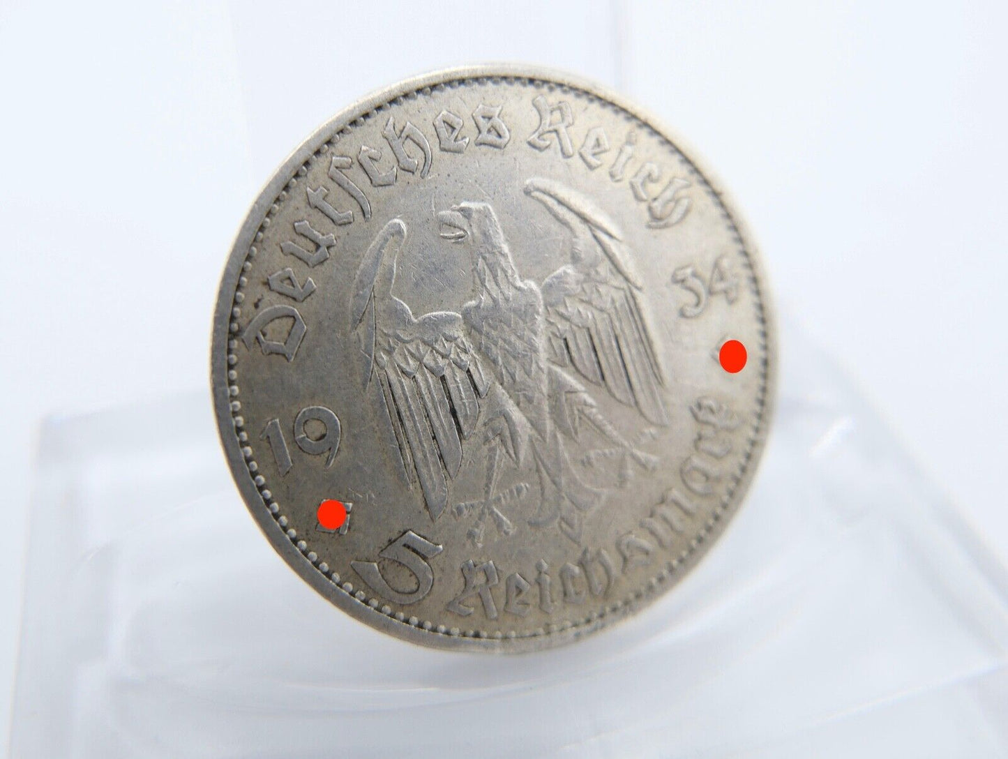 5 Reichsmark 1933 D Jäger J.356 Garnisonskirche mit Datum - Antikhandel-Stuttgart