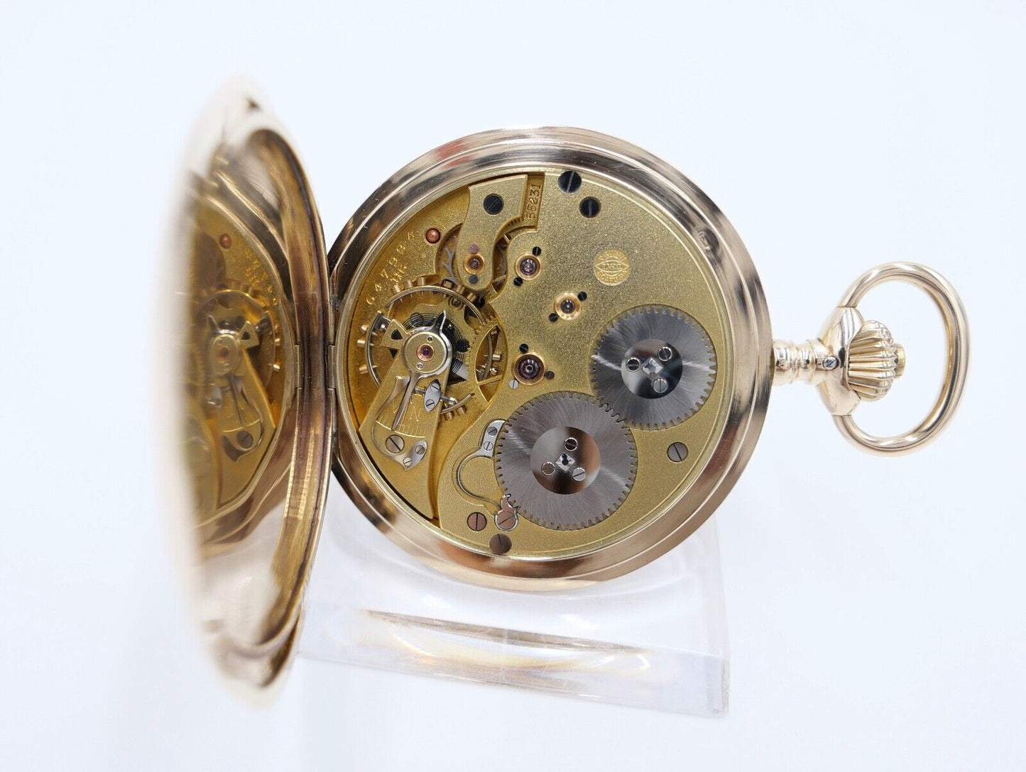 IWC Savonette Taschenuhr 585 / 14K GOLD 51mm 1916-1920 Cal.53 H6 Probus Scafusia - Antikhandel-Stuttgart