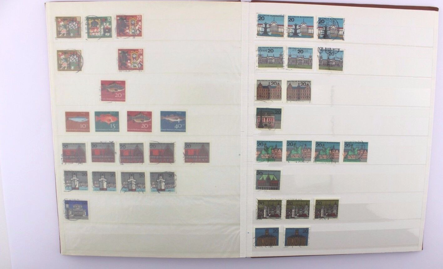 Briefmarken Album Collection stamps BRD Deutschland 1949 - 1968 Posthorn usw TOP - Antikhandel-Stuttgart