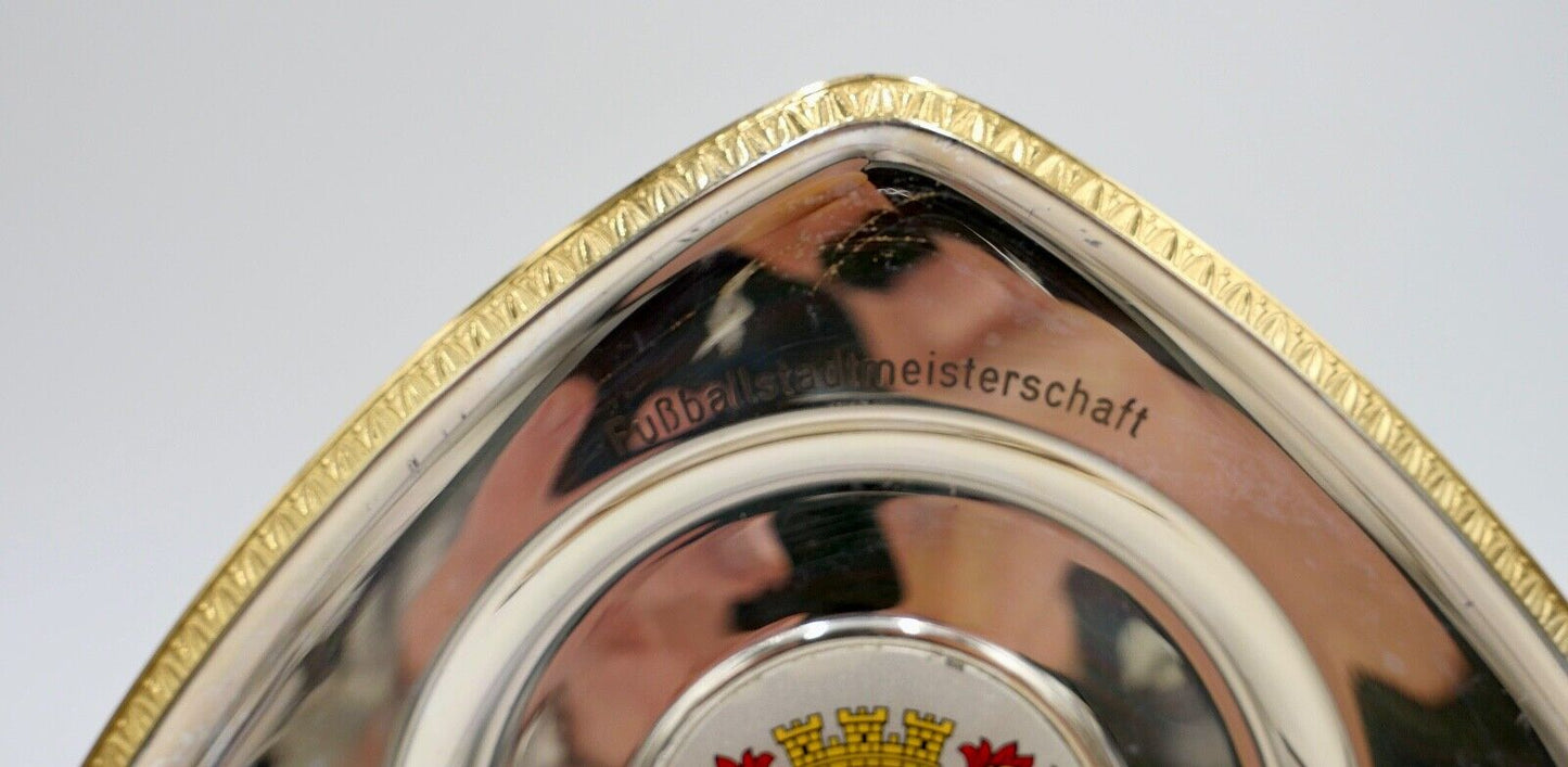 NEU-ISENBURG Fußball STADTMEISTERSCHAFT 1977 Schale Teller 18 cm - Antikhandel-Stuttgart
