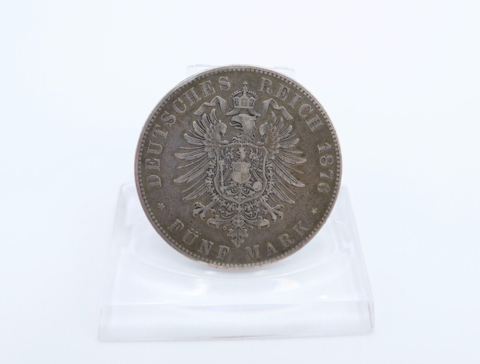 5 Mark 1876 G Jäger J.27 Baden Großherzog Friedrich ss-vz - Antikhandel-Stuttgart