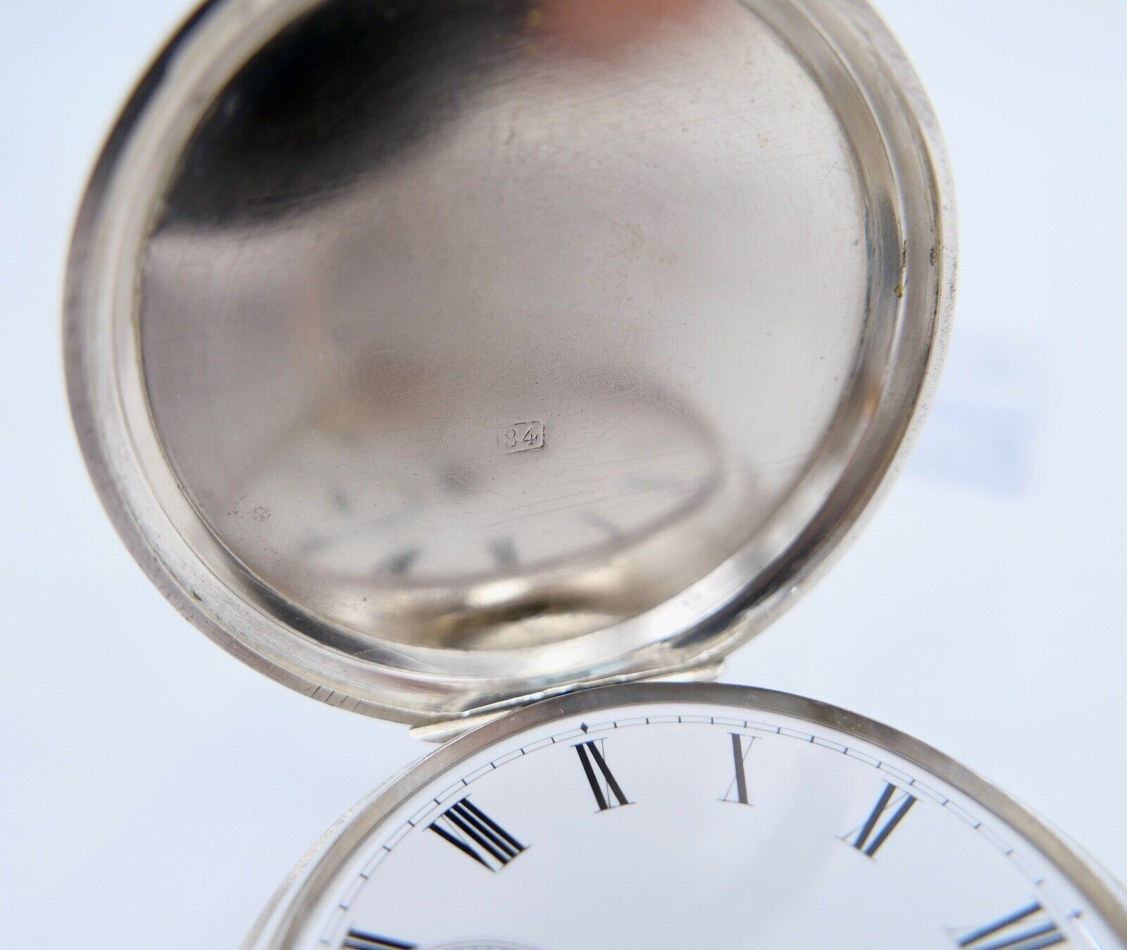 875 / 84 Silber TOBIAS Savonette Taschenuhr Ø 51mm N. 60021 11 Rubins Russland - Antikhandel-Stuttgart