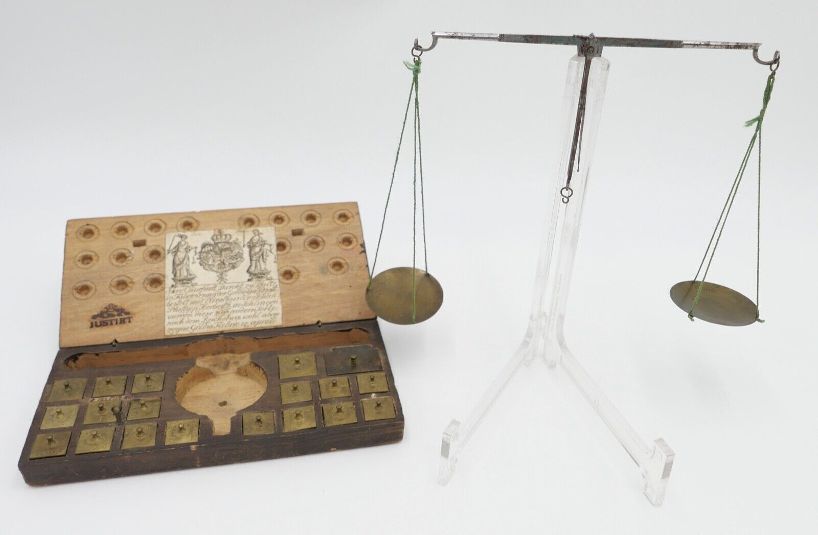 antik Johann Philipp Herberts sen., Solingen um 1699 Münzwaage 1774 Waage - Antikhandel-Stuttgart