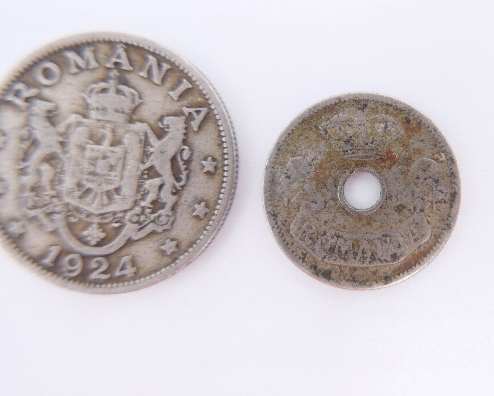 Konvolut LOT Rumänien 5 Bani 1905 und 2 Lei 1924 - Antikhandel-Stuttgart
