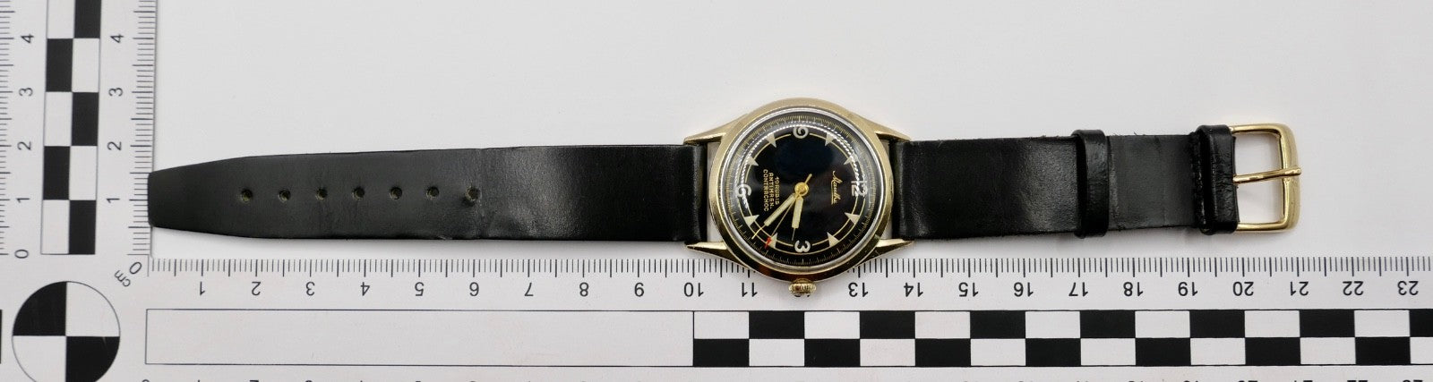 MAUTHE  1950er Jahre Contrachoc VW 100000 KM Herrenuhr Handaufzug Cal. 610