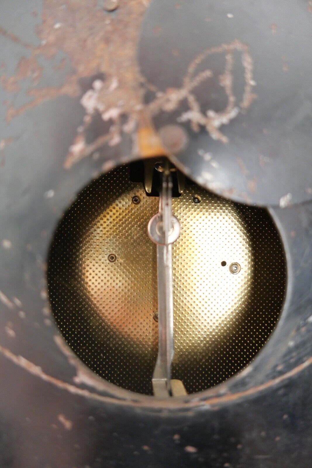 50er Porzellan Wanduhr 94/24 475 Gewichte Blumendekor Pendeluhr Junghans W 248 - Antikhandel-Stuttgart