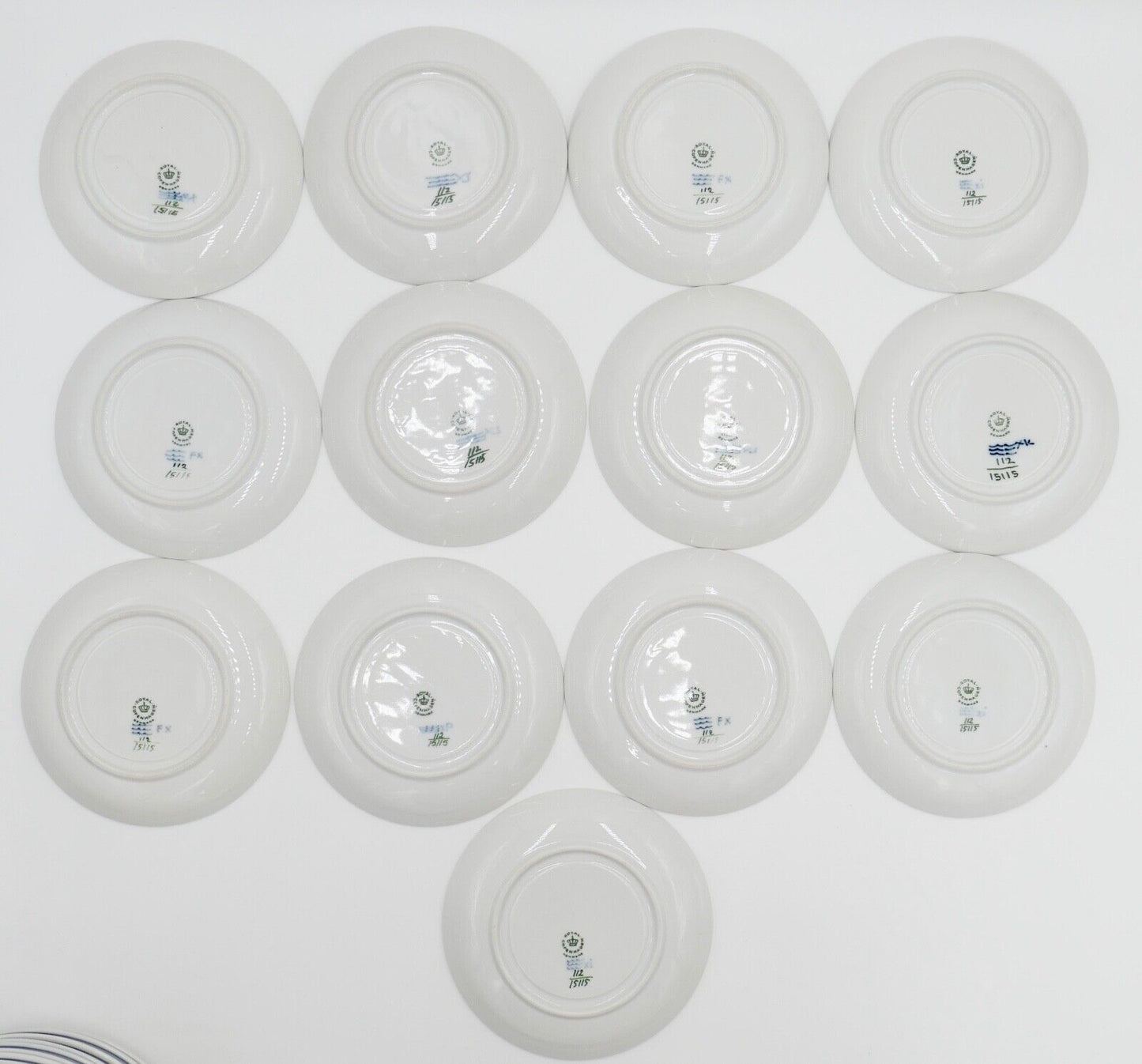 42 Teilig ROYAL COPENHAGEN "NOBLESSE" Teller Tassen Tee Kaffee Service Porzellan - Antikhandel-Stuttgart