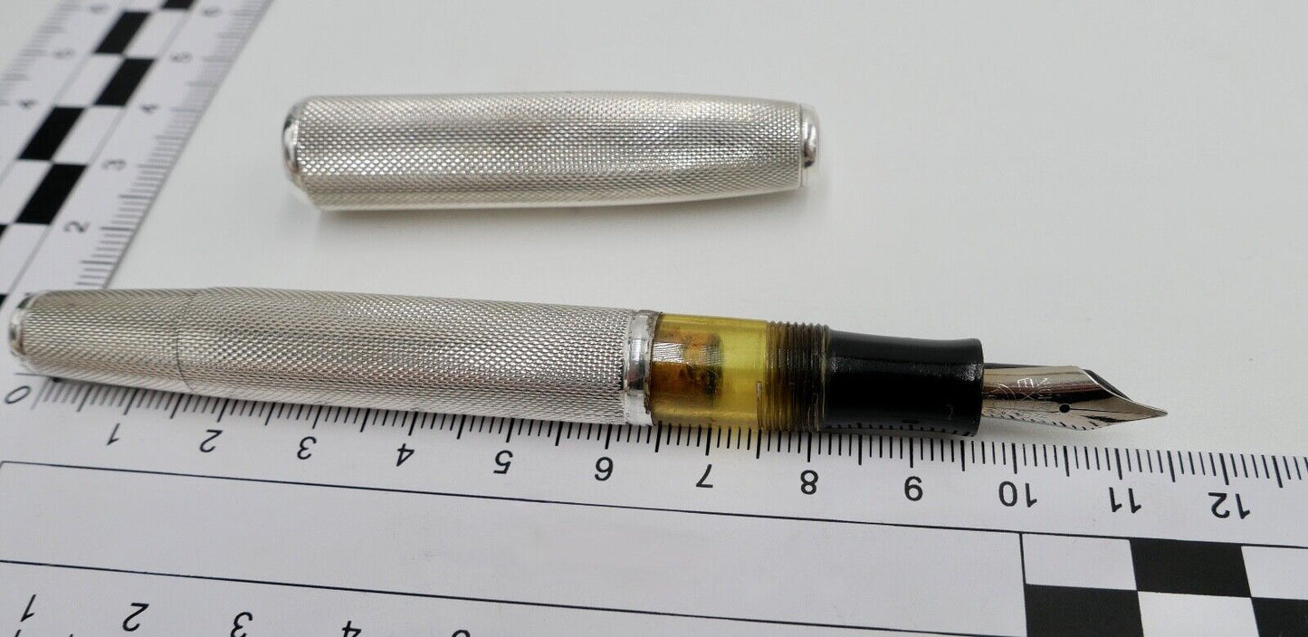 alter / antiker FÜLLER FÜLLFEDERHALTER aus 900 Silber NICHROMA EXTRA - Antikhandel-Stuttgart