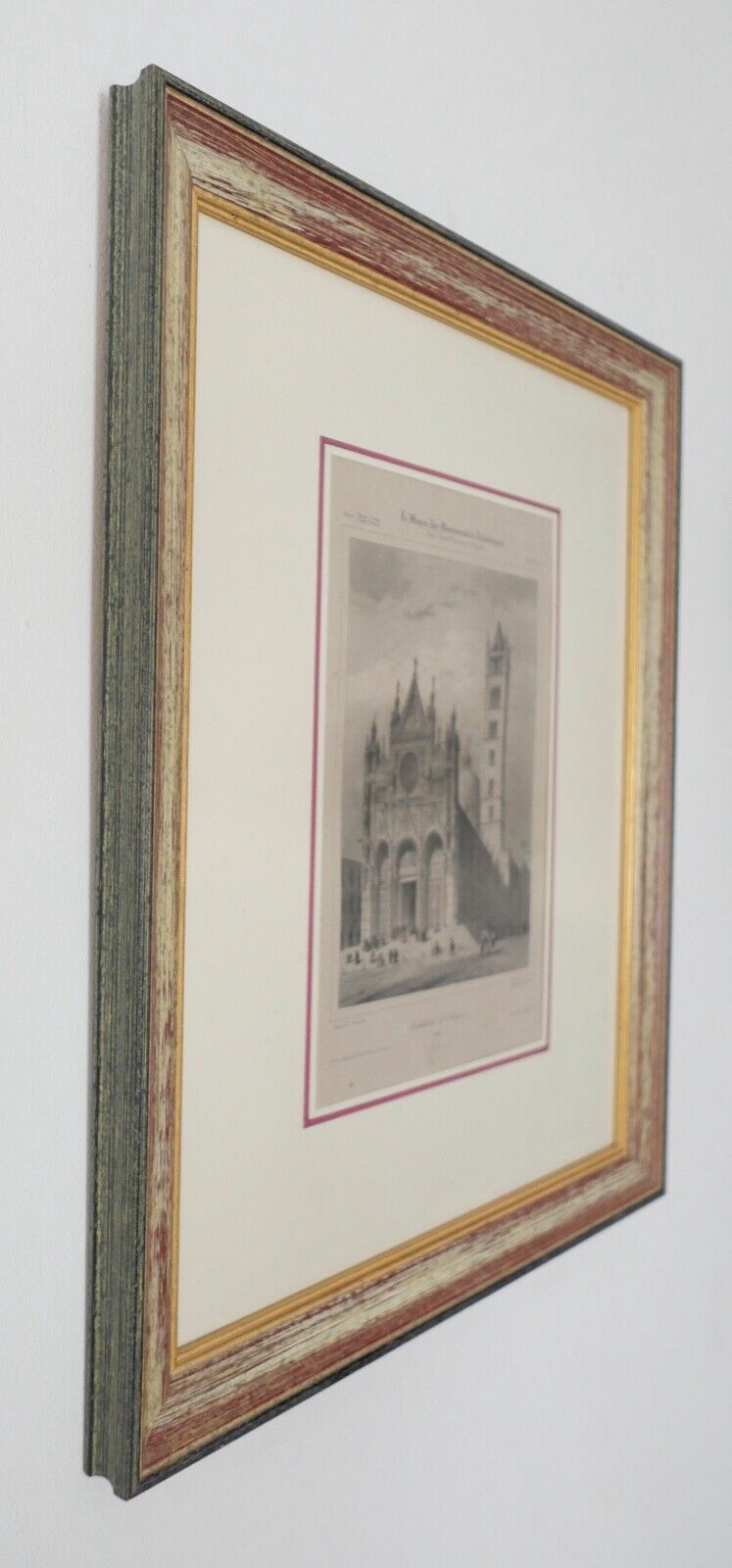 Lithografie Cathedrale de Sienne Hauser Paris Le Moyen-Age Monumental et Archéol - Antikhandel-Stuttgart