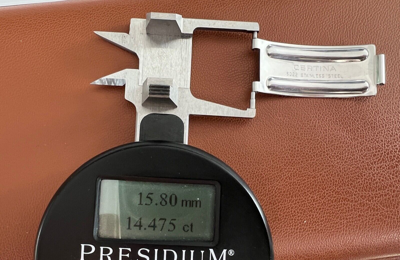 Alte CERTINA DS Faltschließe Edelstahlband Uhrenband 6022 - Antikhandel-Stuttgart