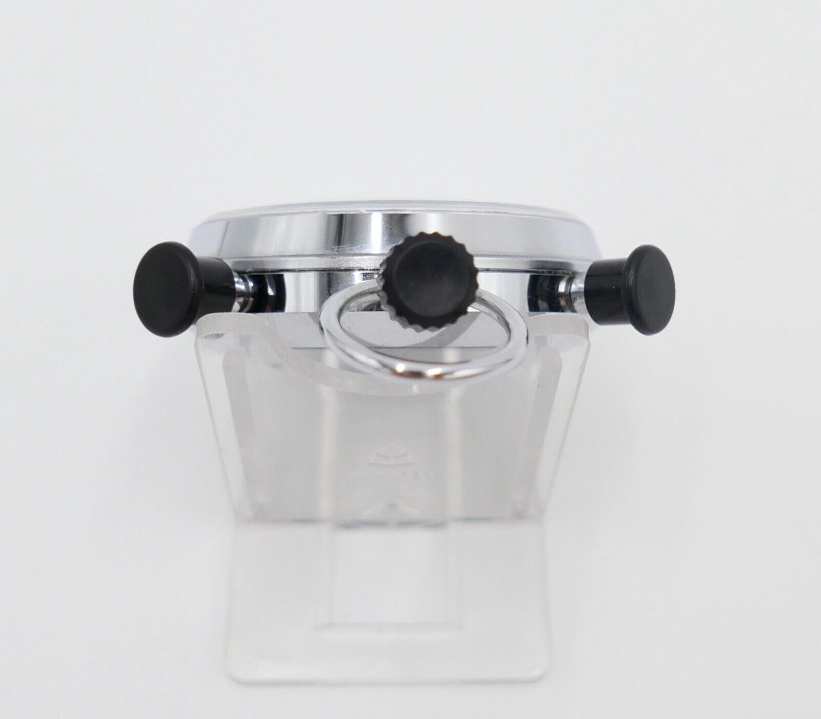 1970er HANHART Stoppuhr 30 Min 1/100 Teilung mechanisch Additions Doppelstopper - Antikhandel-Stuttgart