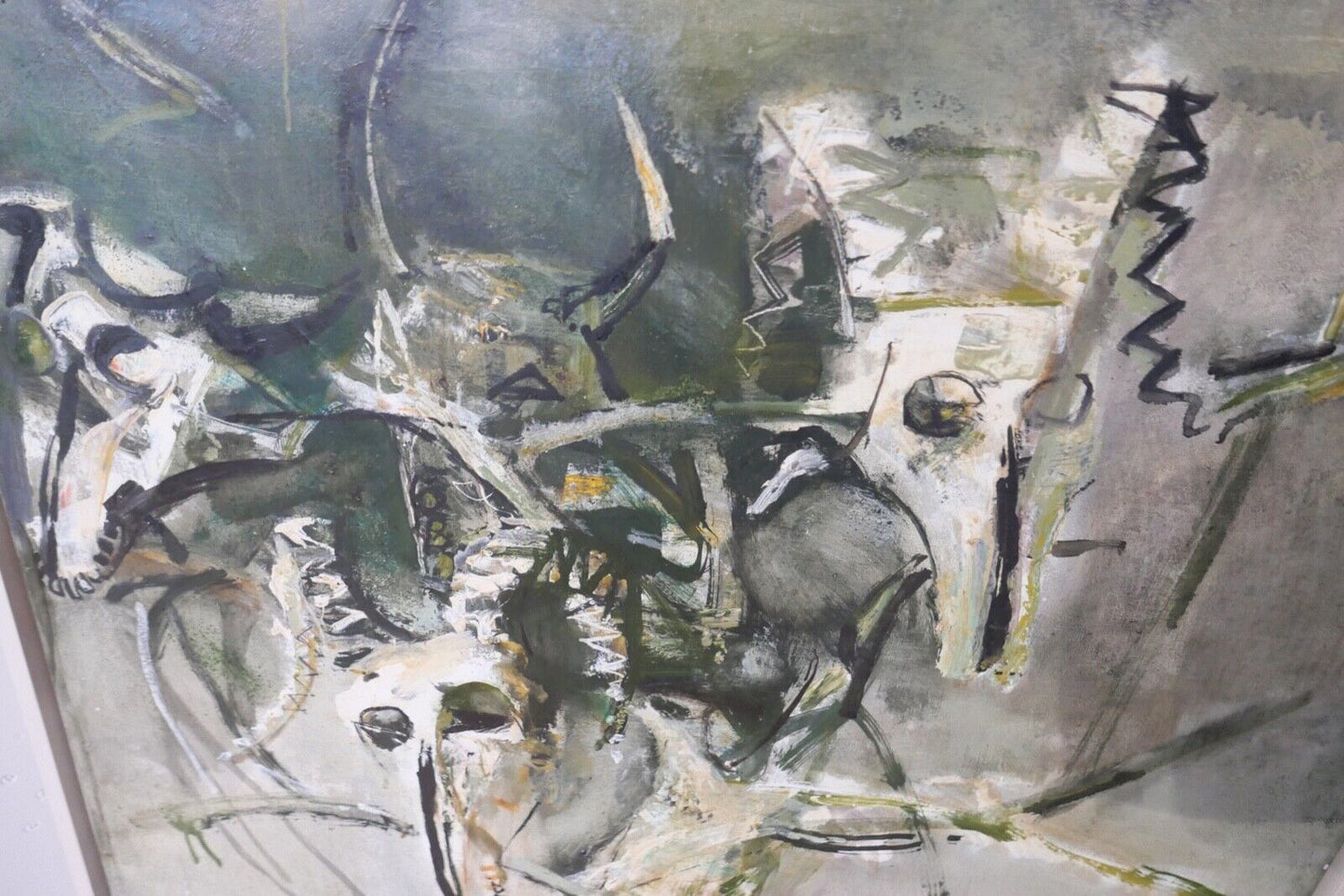 1996 Original Turaev Rustam - Рустам Тураев MAZOR 4 Öl 83x103 cm gerahmt Schädel - Antikhandel-Stuttgart