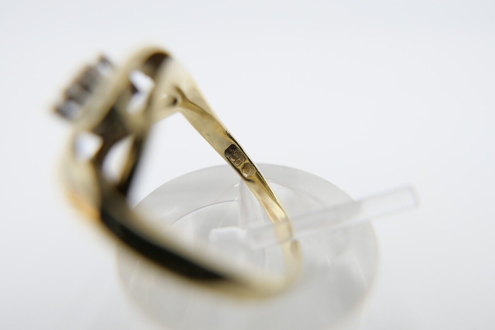 Damen Gelbgold Diamant brillant Ring 0,14 Ct 585 14K Gr. 56-57 - Antikhandel-Stuttgart