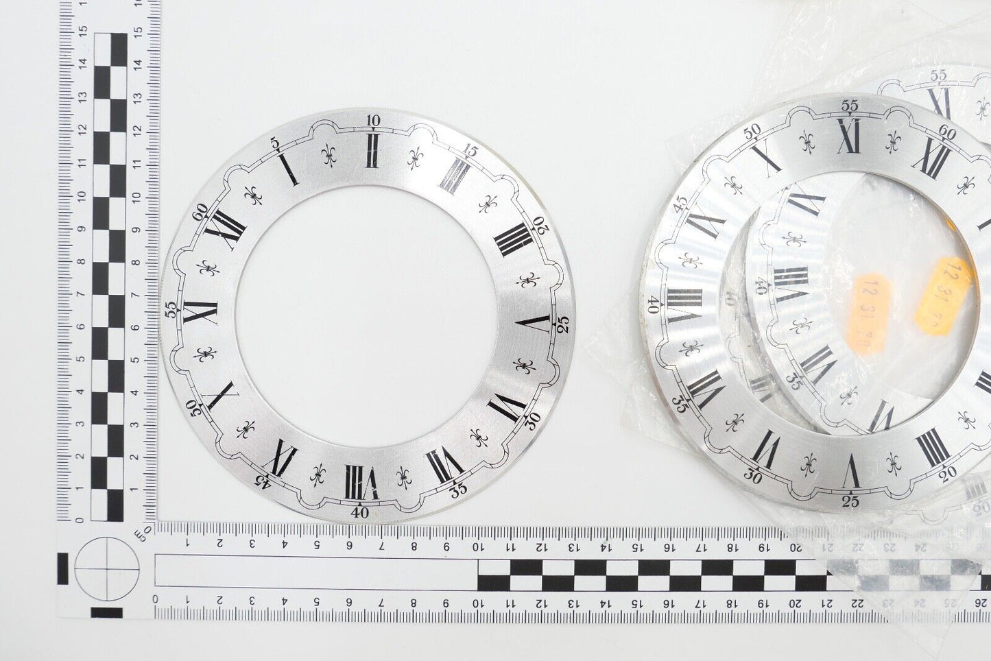 NEU Posten Uhrmacherauflösung Zifferblatt Ersatzteile Aluminium Messing Kaminuhr - Antikhandel-Stuttgart