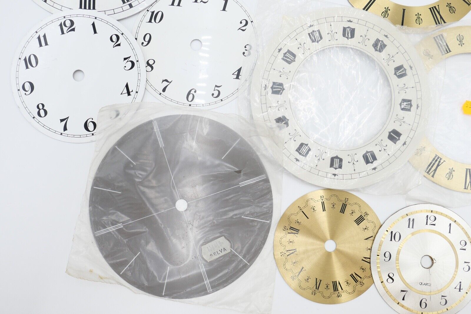 NEU Posten Uhrmacherauflösung Zifferblatt Ersatzteile Aluminium Messing Kaminuhr - Antikhandel-Stuttgart