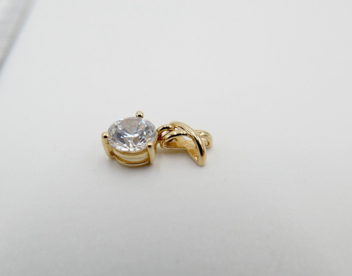 DQCZ Anhänger mit Zirkonia 585 / 14K Gold Gelbgold - Antikhandel-Stuttgart