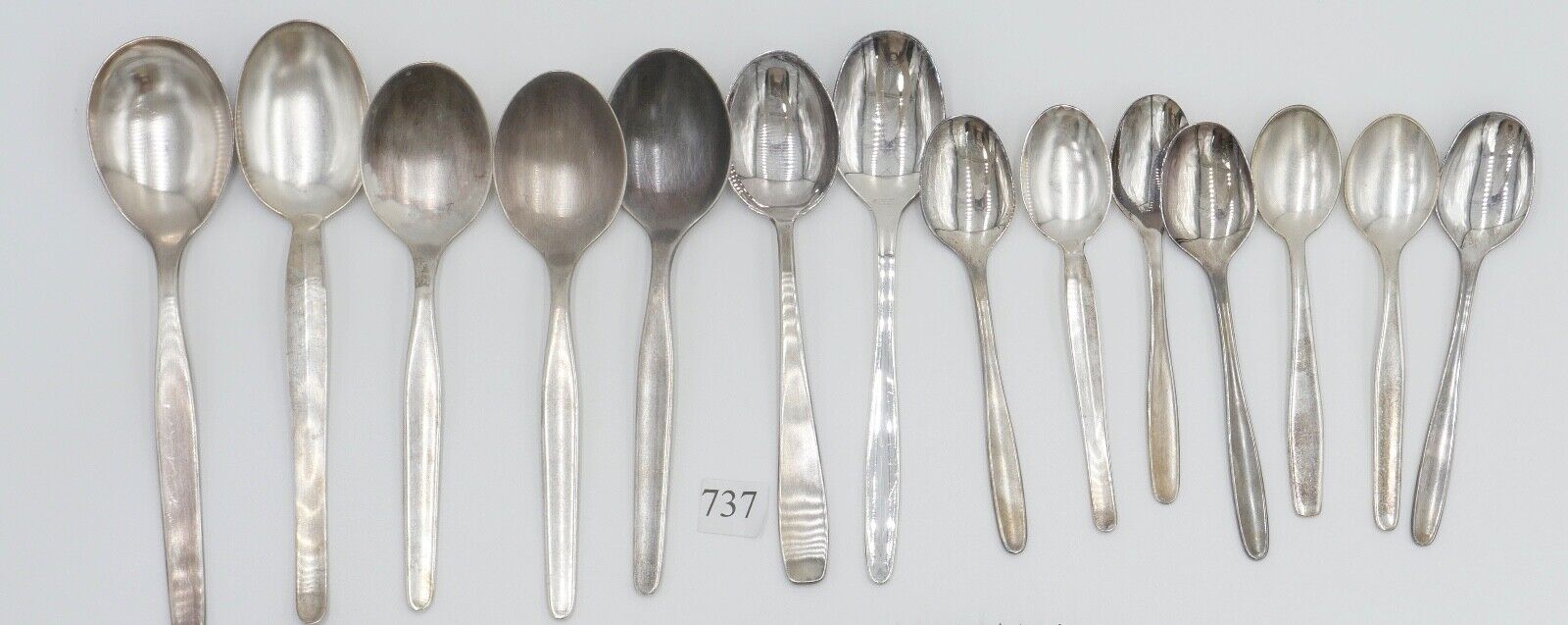 27 Teile Posten Berndorf Besteck diverse Modelle 90er Silber Löffel Gabel Messer - Antikhandel-Stuttgart