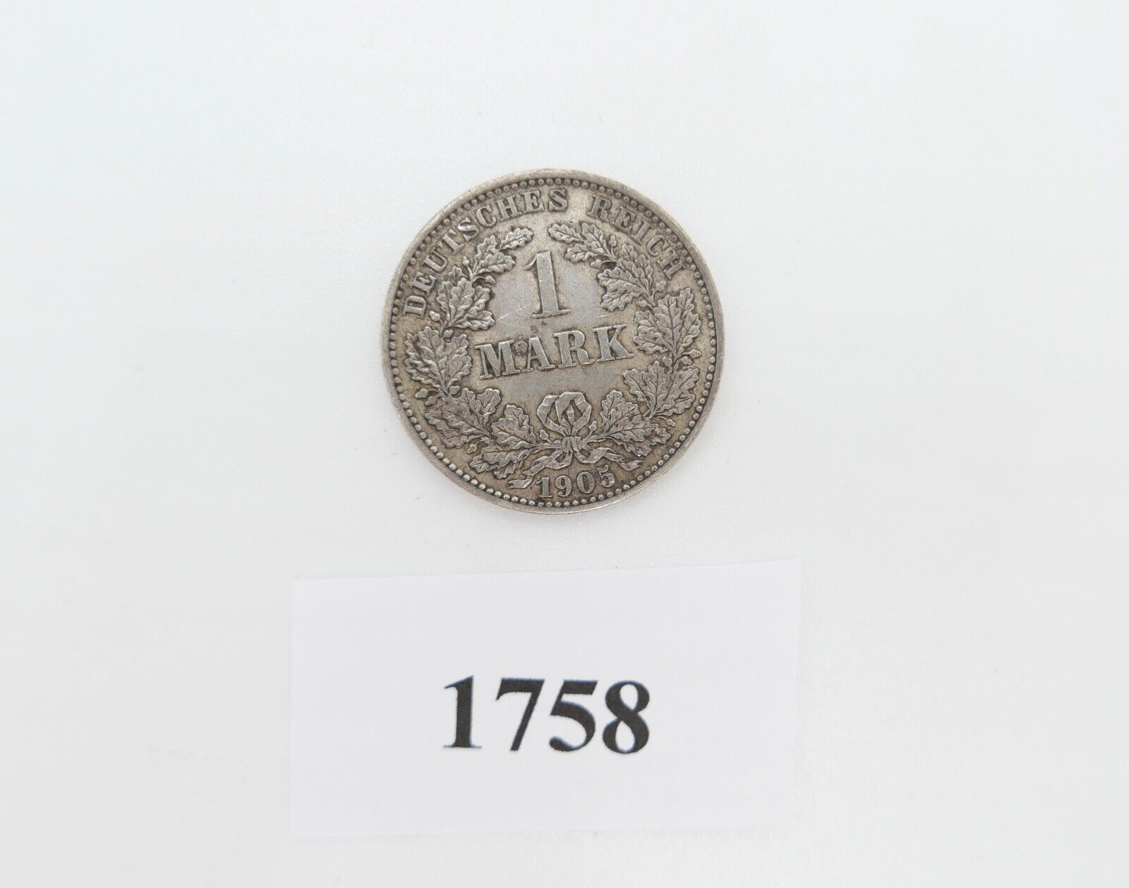 1 Mark Kaiserreich 1905 J Jäger J.17 VZ-STG Vorzüglich - Stempelglanz - Antikhandel-Stuttgart