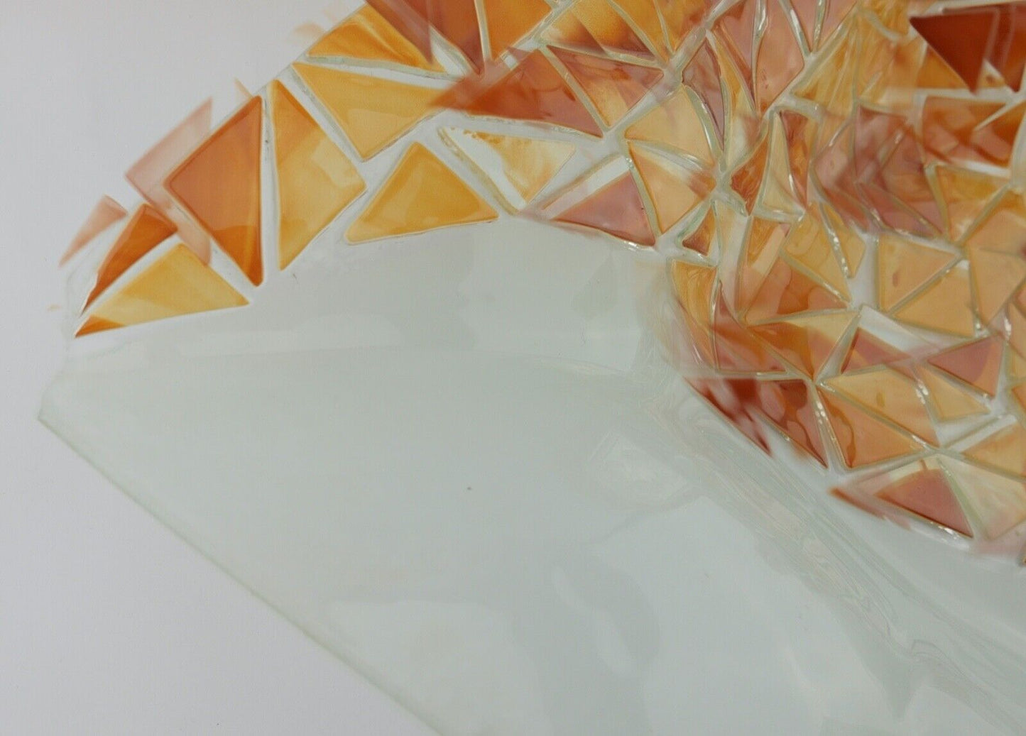 6 Teilges Wohnzimmer Set Glas Mosaik Bilderrahmen Uhr Jesus Schale aus Italien - Antikhandel-Stuttgart