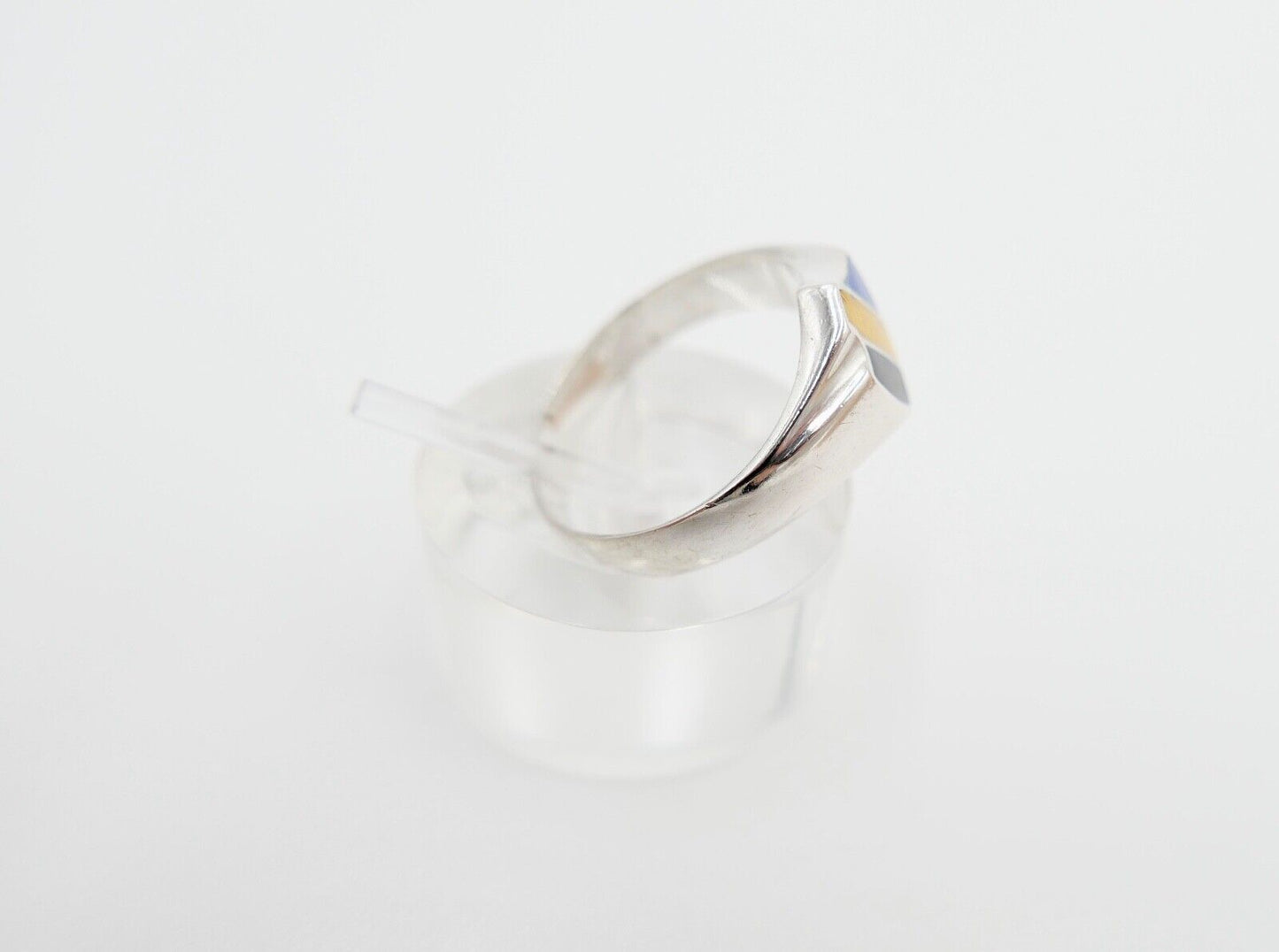 20er Jahre Studentika Patriotischer Ring Studentenverbindung 800 Silber Emaille - Antikhandel-Stuttgart