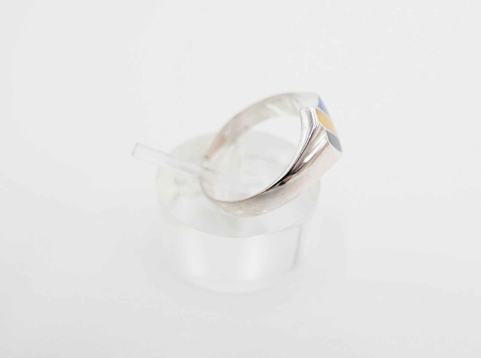 20er Jahre Studentika Patriotischer Ring Studentenverbindung 800 Silber Emaille - Antikhandel-Stuttgart