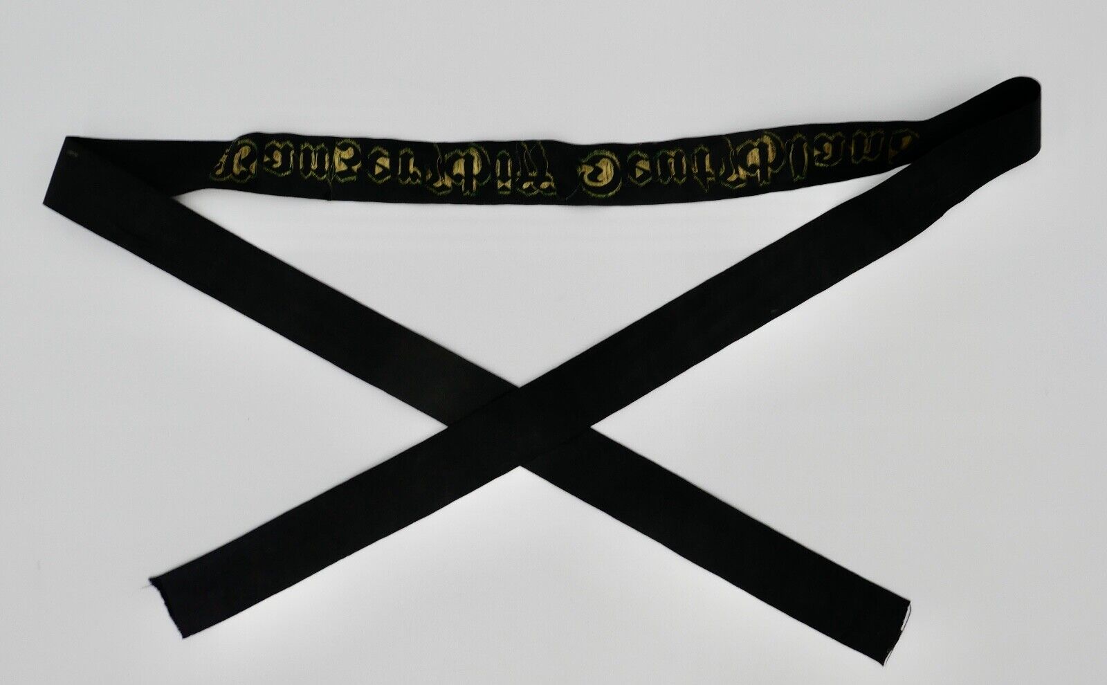 Mützenband " Panzerschiff Deutschland " Kriegsmarine WK WW Cap Tally Original - Antikhandel-Stuttgart