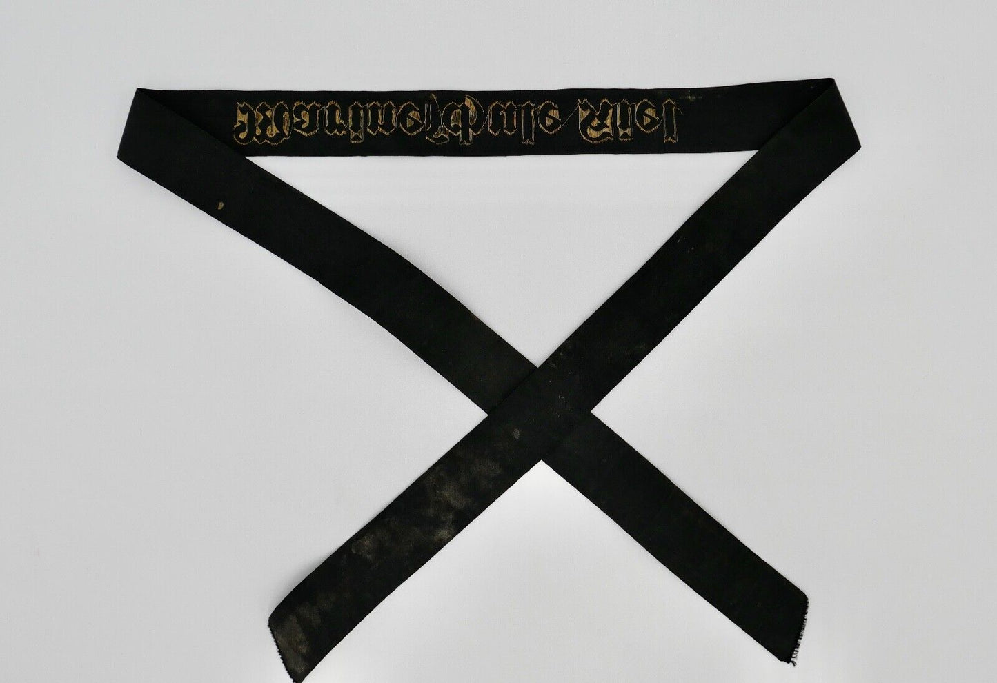 Mützenband " MARINESCHULE KIEL " Kriegsmarine WK WW Cap Tally Original - Antikhandel-Stuttgart