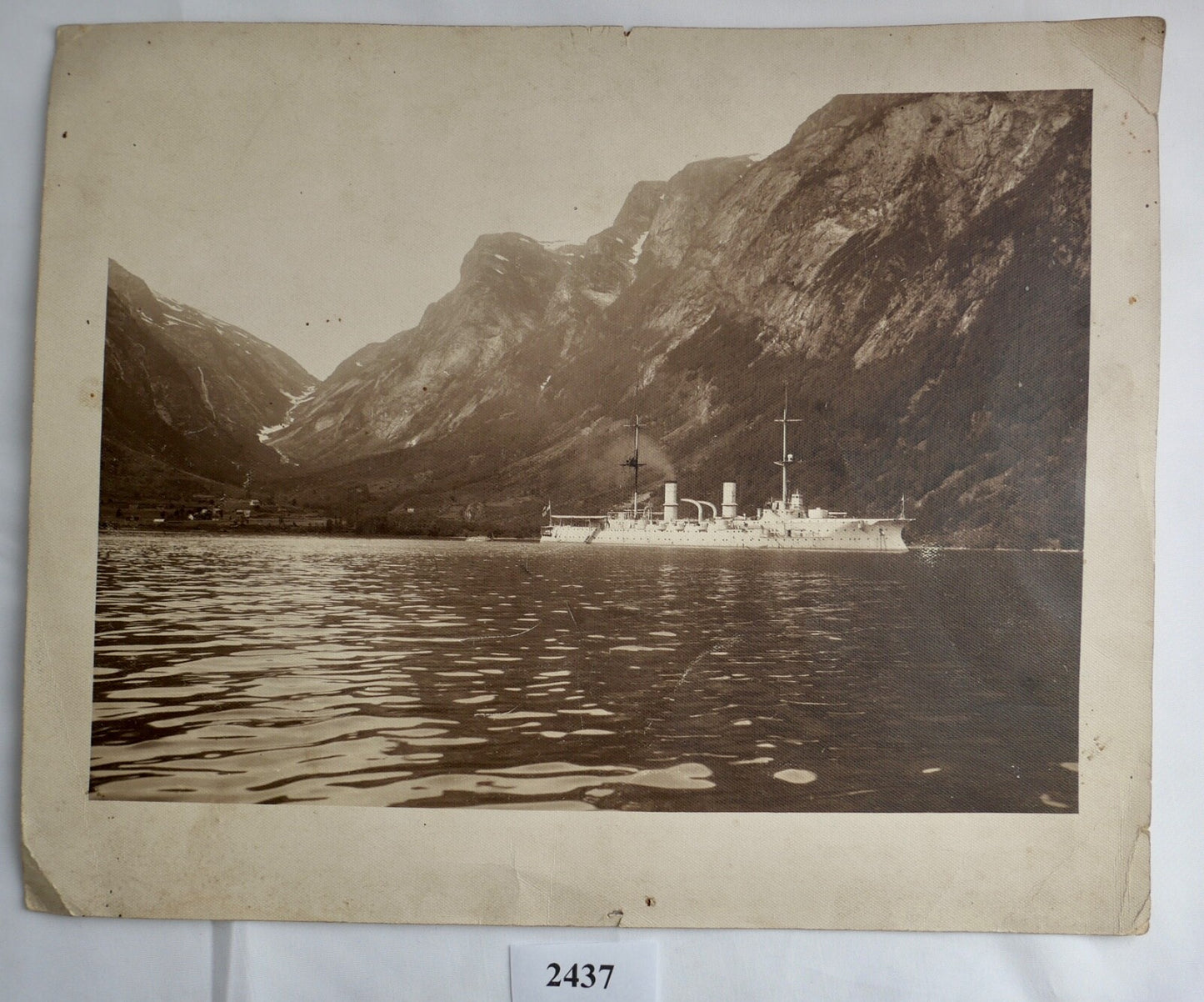 Bild Druck S.M.S. HERTHA in Norwegen - Antikhandel-Stuttgart