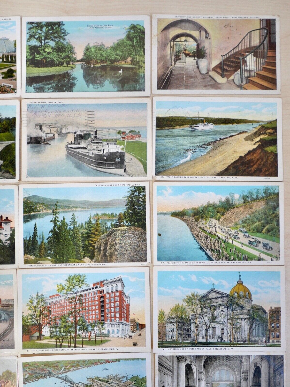 antike Ansichtskarten Postkarten Briefmarke Washington Chicago Philadelphia USA - Antikhandel-Stuttgart