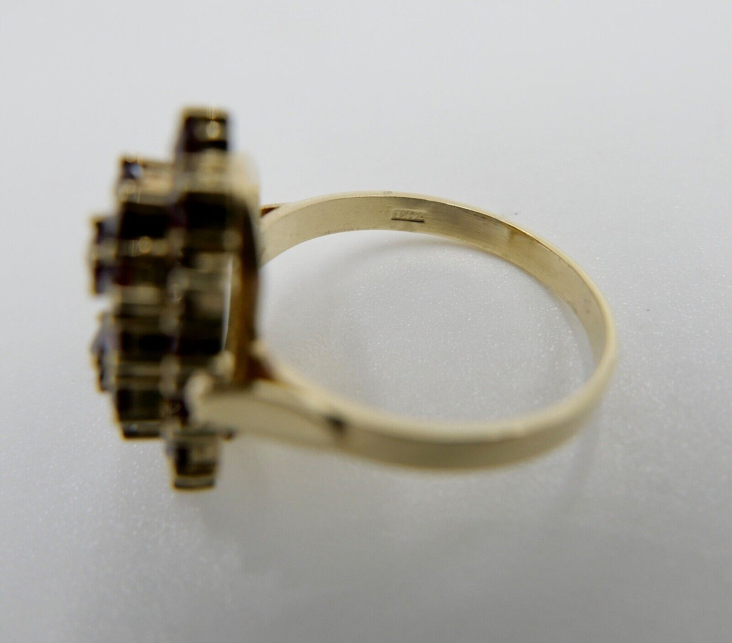 1980er Jahre Ring Böhmen Grant Gold 585 14K - Antikhandel-Stuttgart