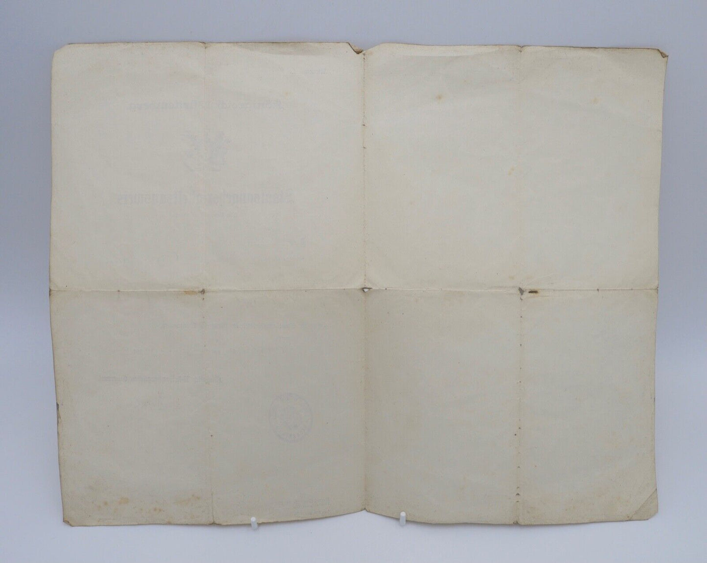 Königreich Württemberg Staatsangehörigkeitsnachweis 1914 - Antikhandel-Stuttgart