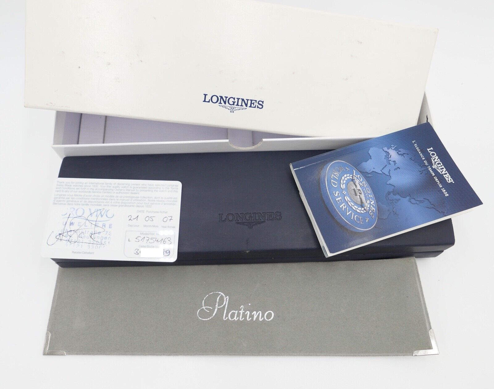 LONGINES Damenuhr Dolce Vita Ref. L5.175 FULL SETT Edelstahl 25mm neues Armband - Antikhandel-Stuttgart
