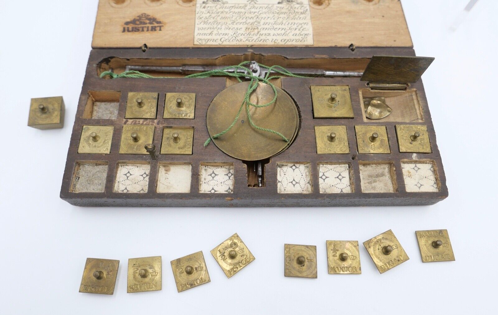 antik Johann Philipp Herberts sen., Solingen um 1699 Münzwaage 1774 Waage - Antikhandel-Stuttgart