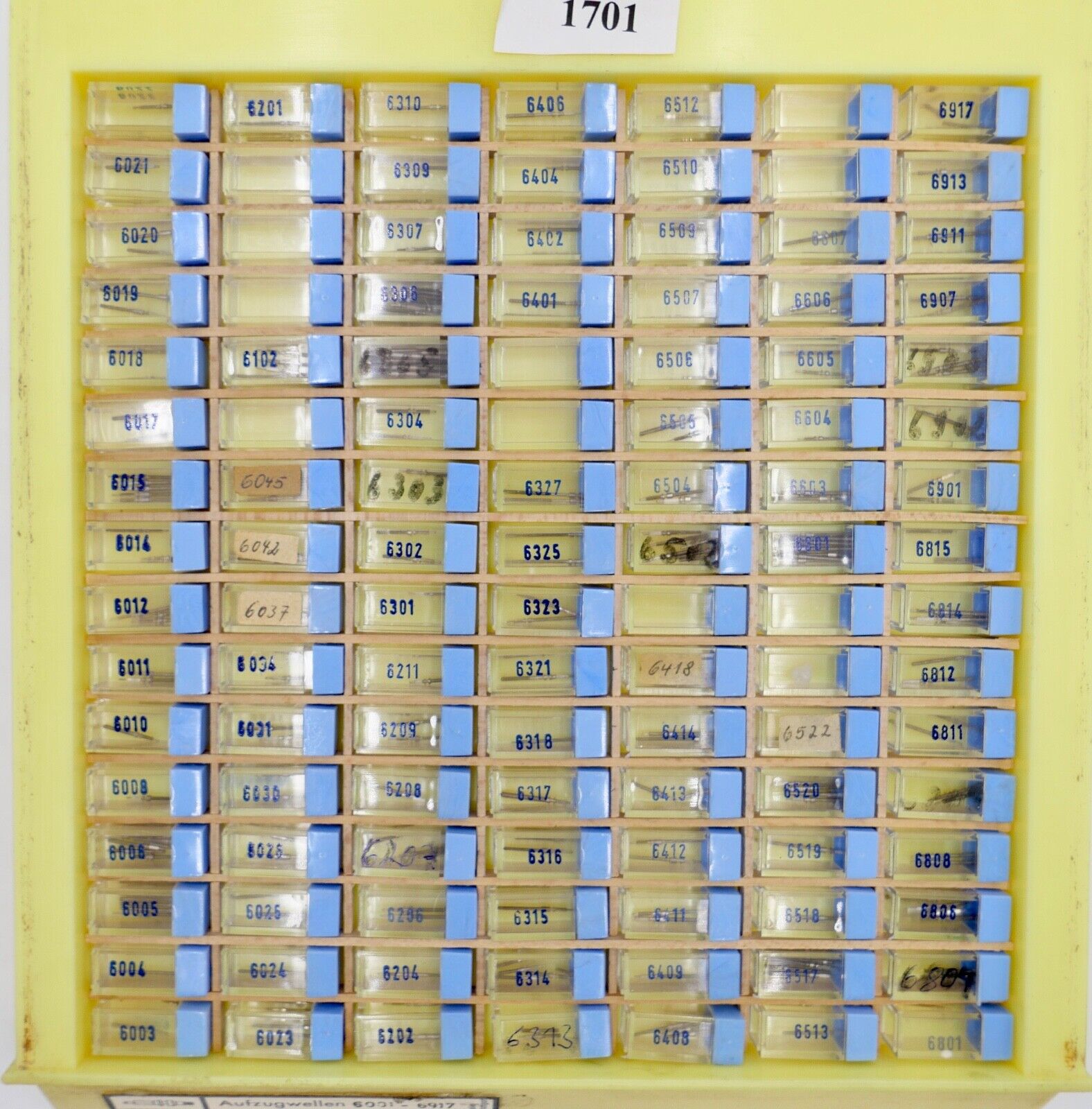 Konvolut AUFZUGSWELLE / AUFZUGSWELLEN 6001 - 6917 NEU BOLEY ( NOS ) - Antikhandel-Stuttgart