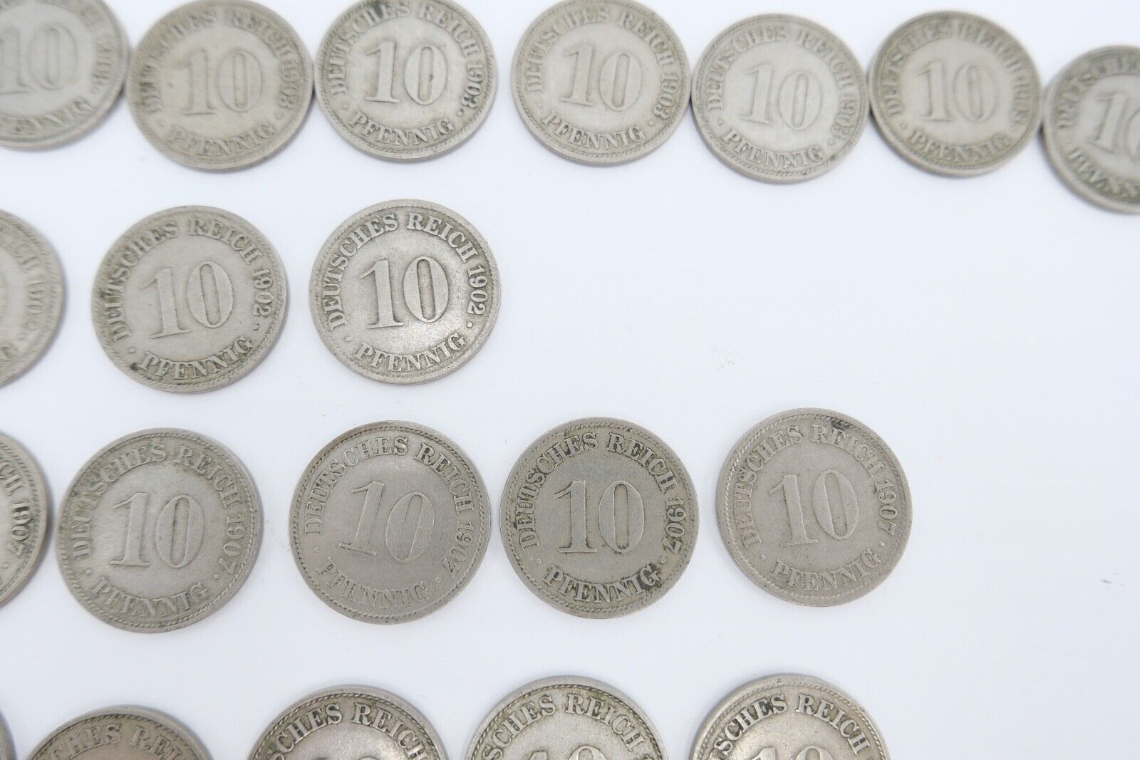 49x 10 Pfennig 1902 - 19011 Jäger J. 13 ss-stg - Antikhandel-Stuttgart