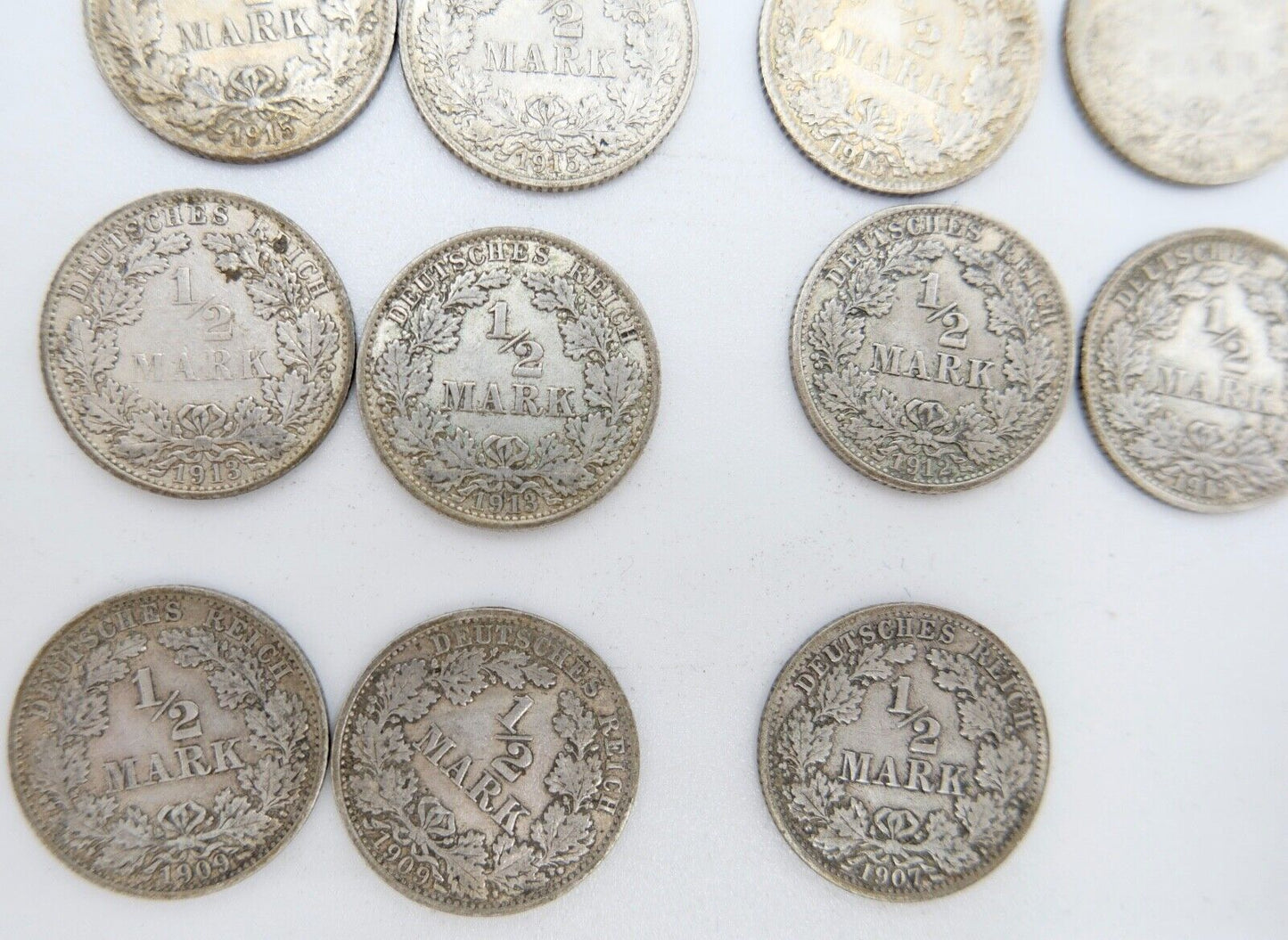 39x 1/2 Mark Jäger 16 / J.16 Silber 1905-1919 ss-stg sehr schön - Stempelglanz - Antikhandel-Stuttgart