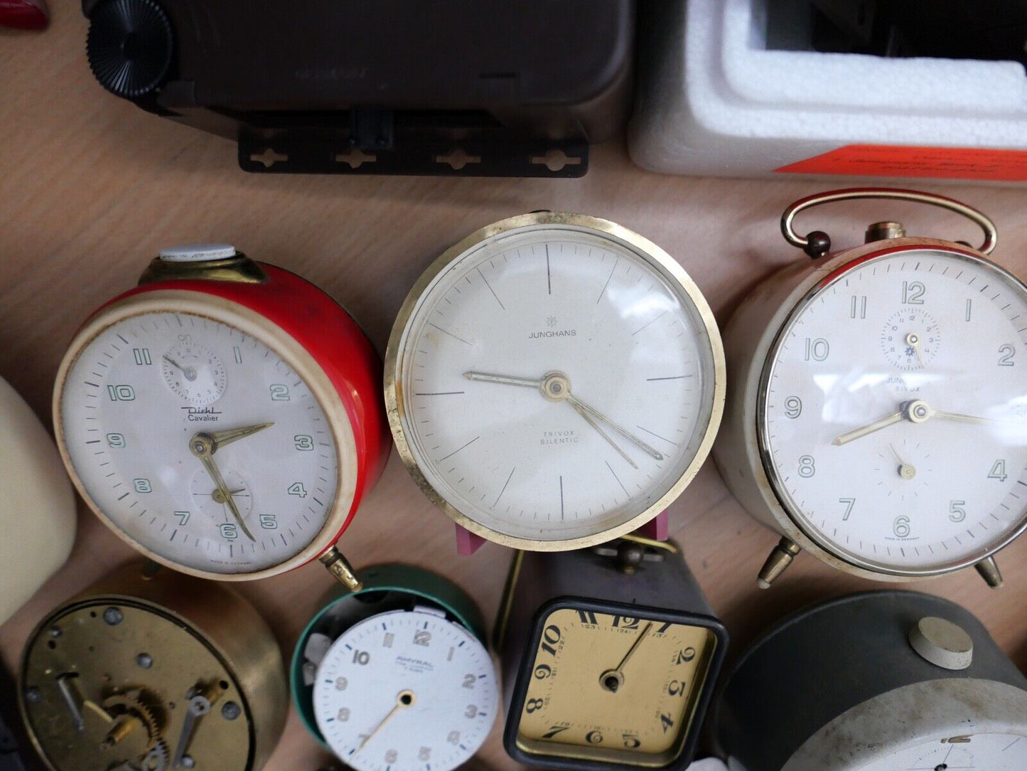 KOVOLUT Ersatzteile Uhrmacherauflösung vintage Junghans Wecker Kienzle Uhrwerk - Antikhandel-Stuttgart