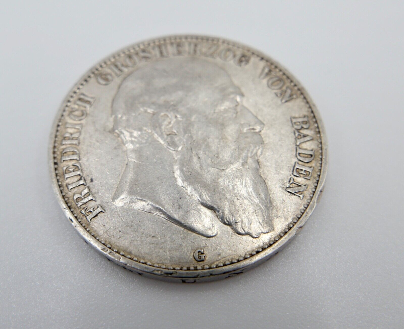 5 Mark Silbermünze Friedrich I. 1902 G Jäger J. 33 Baden 1852-1907 - Antikhandel-Stuttgart