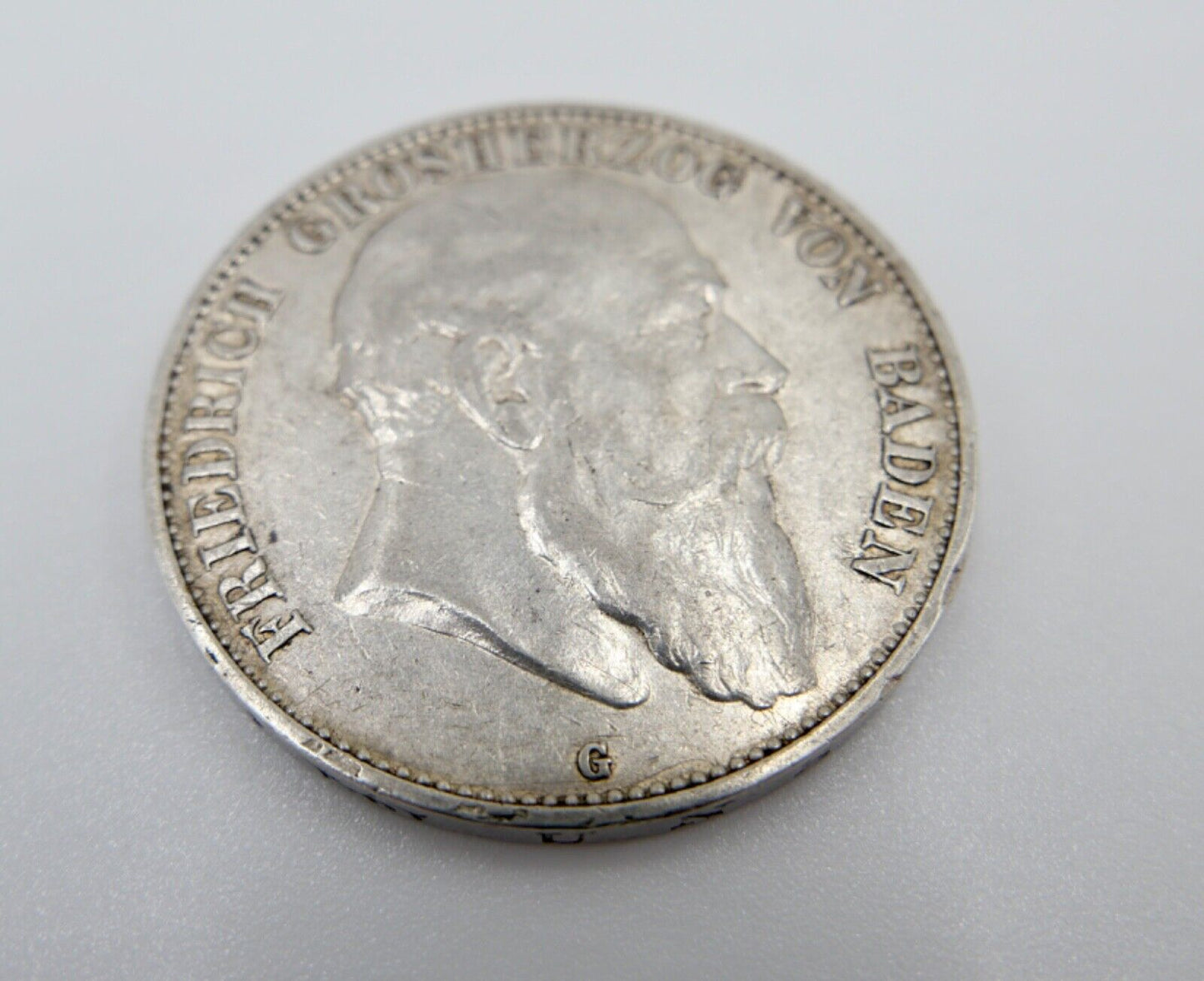 5 Mark Silbermünze Friedrich I. 1902 G Jäger J. 33 Baden 1852-1907 - Antikhandel-Stuttgart