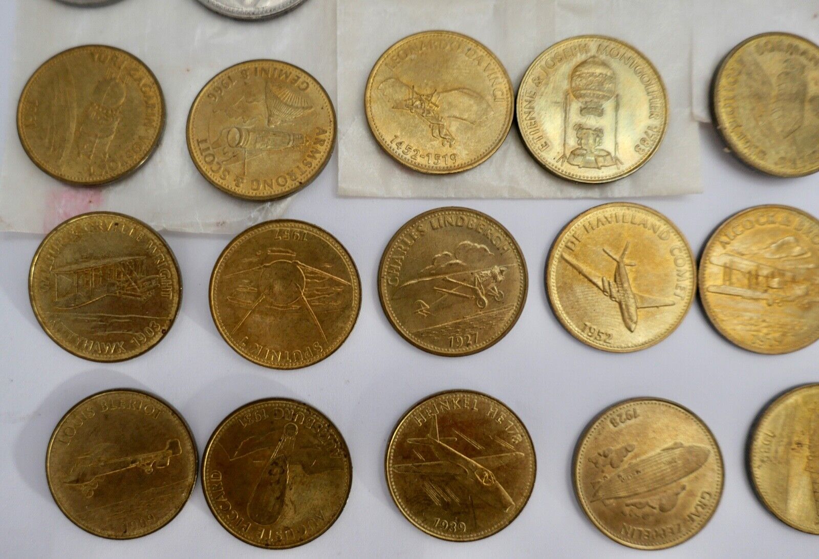 SHELL Mexico Sportwagen Eroberung des Himmels Konvolut LOT Münzen Medaillen OVP - Antikhandel-Stuttgart