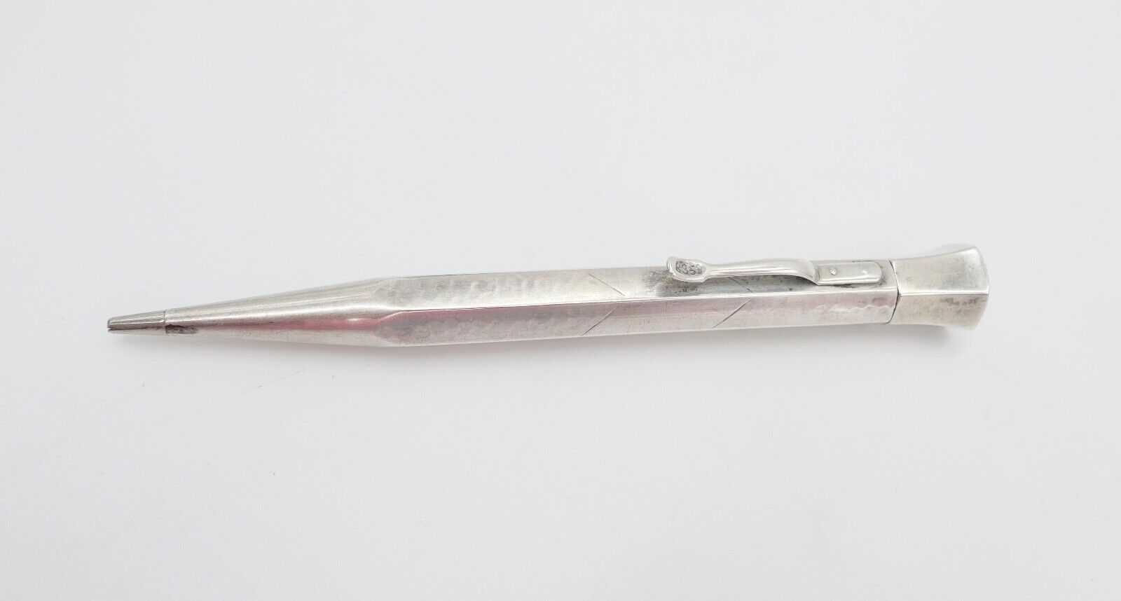 alter Bleistift aus Silber 835 vintage mit Monogramm MM / WW - Antikhandel-Stuttgart