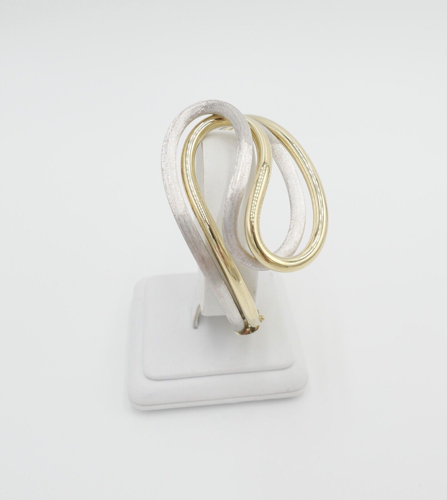 70er Jahre Kollmar & Jourdan Pforzheim Armband Armspange Gold Bicolor 585 / 14K - Antikhandel-Stuttgart