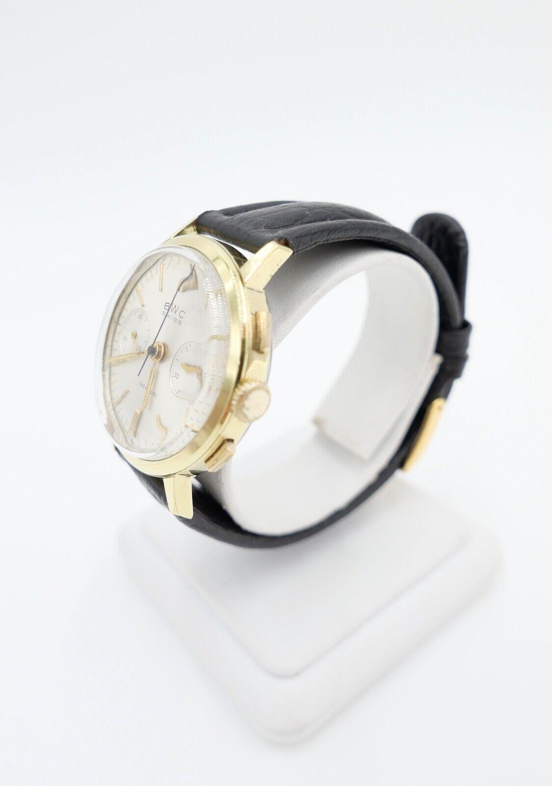 BWC SWISS Chronograph Cal. Landeron 248 Herren Armbanduhr Handaufzug Ø 35mm - Antikhandel-Stuttgart