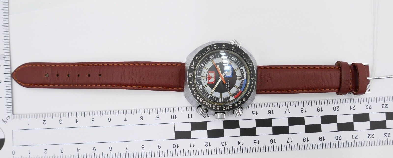 Lausanne Regatta Vintage 1970er Yacht Master Chronograph Ø 49mm Cal. EB 8371-67 - Antikhandel-Stuttgart