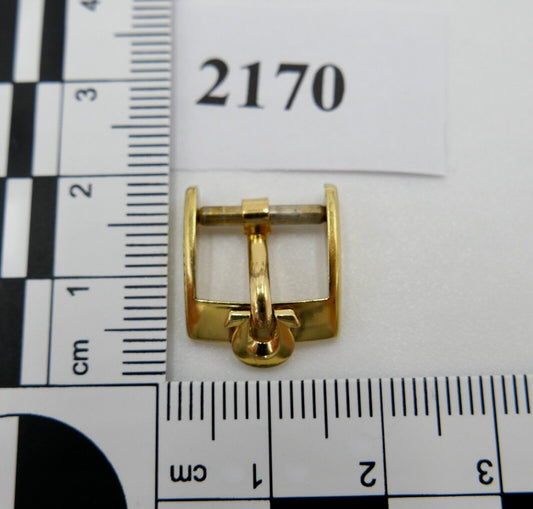 ORIGINAL alte OMEGA Dornschließe VERGOLDET PLAQUE Armbanduhr 12mm CLASP BUCKLE - Antikhandel-Stuttgart