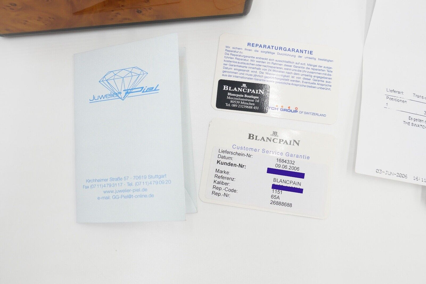 Blancpain 2100-1130M Ultra Slim Léman 2002-2004 Cal. 11.51 inkl. Box & Papiere - Antikhandel-Stuttgart