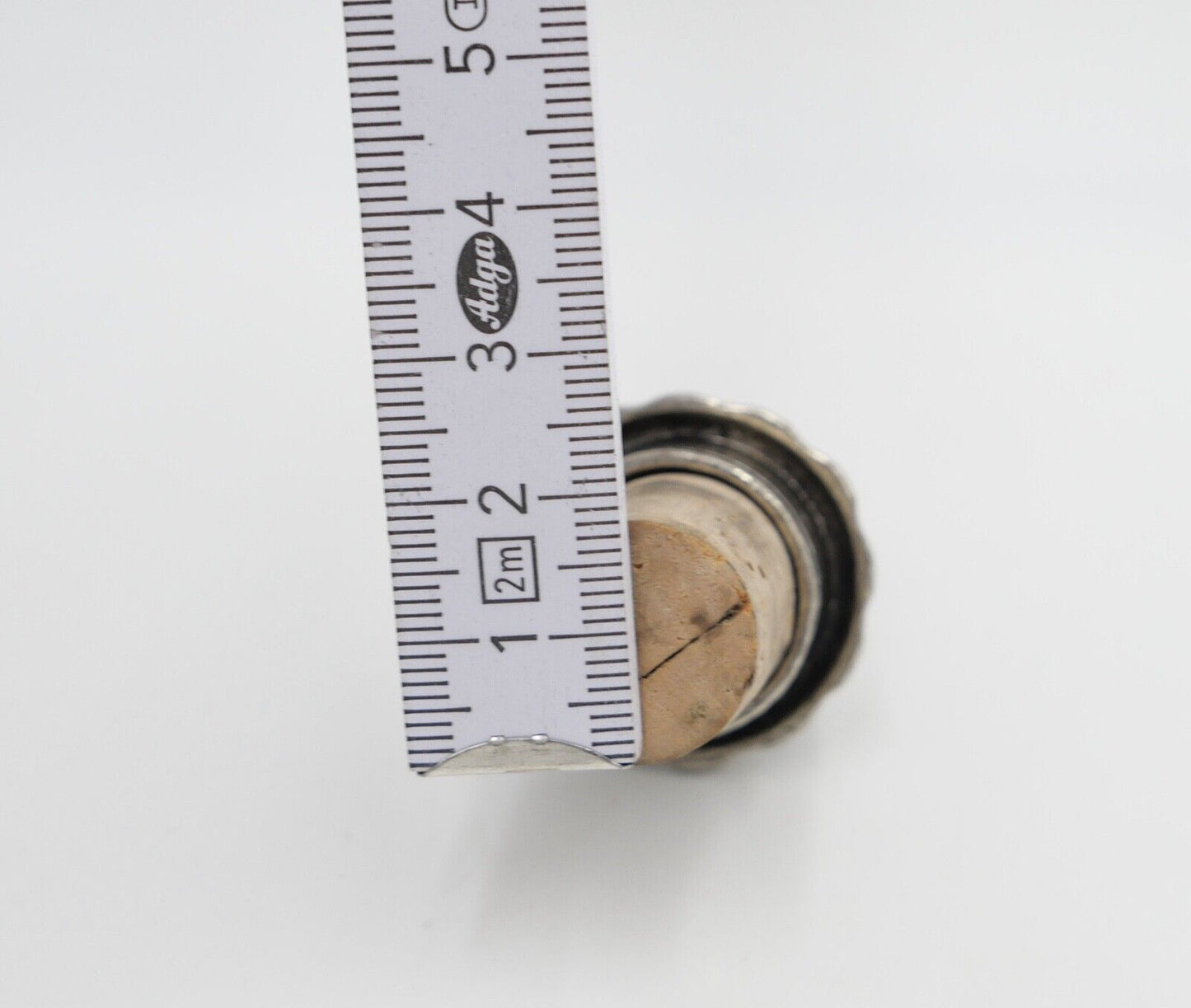 Vintage Zinn Weinstöpsel Weinkorken Zierkorken Weinreben 9 cm hoch - Antikhandel-Stuttgart