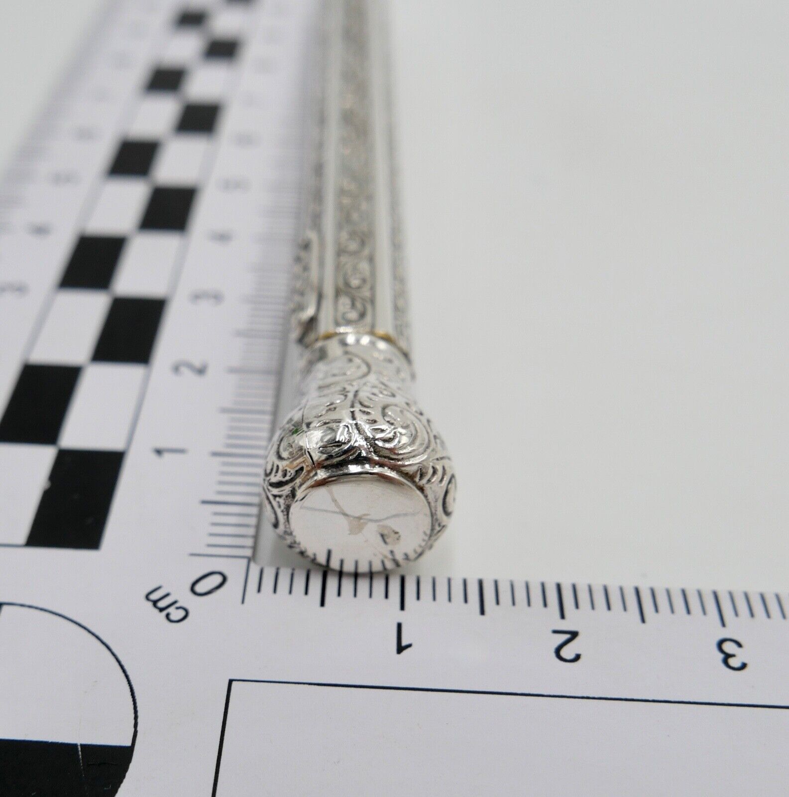 Jugendstil Bleistift Silber 800 / 900 Floral - Antikhandel-Stuttgart