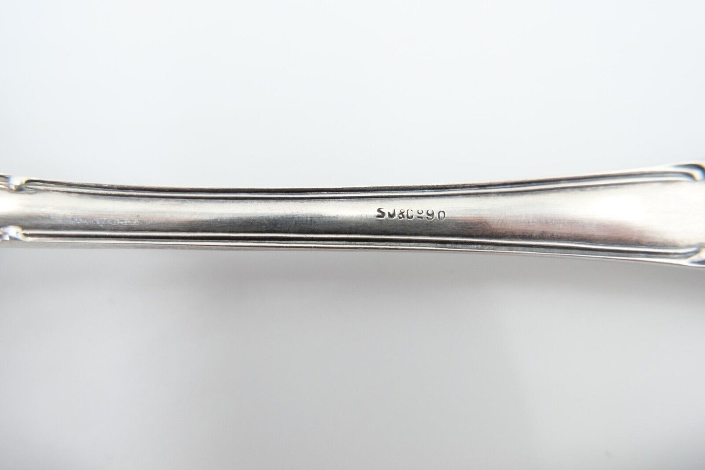 1920 Besteck 3 teilig S.J. & Co. versilbert 90 Monogramm LM / ML mit Etui - Antikhandel-Stuttgart