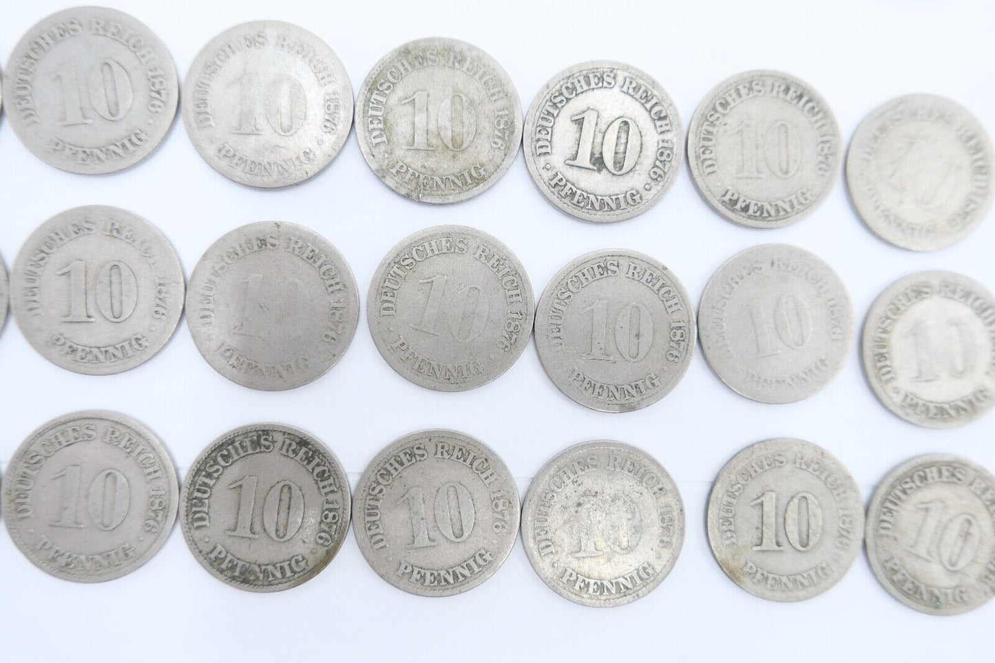 63x 10 Reichspfennig 1873 1875 1876 1888 Jäger J.4 s-ss - Antikhandel-Stuttgart